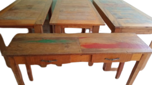 Mesa e Aparador Madeira de Demolição